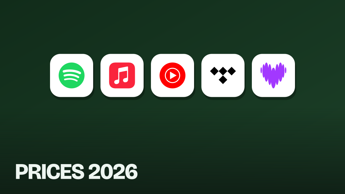 Music streaming prices in 2026: Spotify vs Apple Music vs YouTube Music, Amazon, Tidal, Deezer